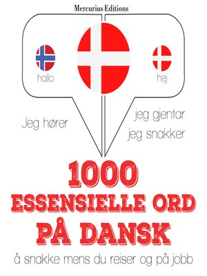 cover image of 1000 essensielle ord på dansk